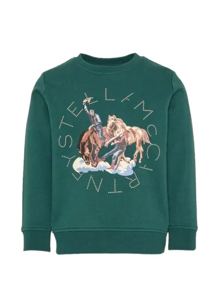 Sweter dziecięcy Stella Mccartney zielony
