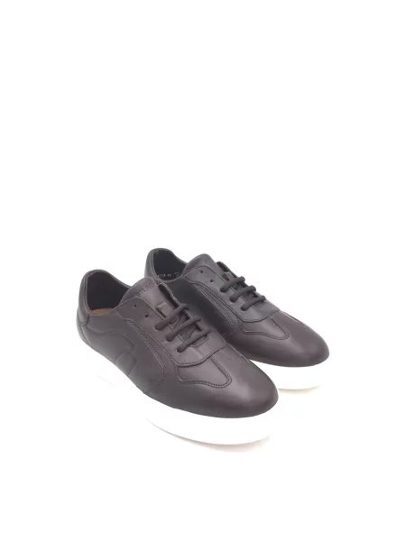 Sneakersy Frau skórzane brązowe
