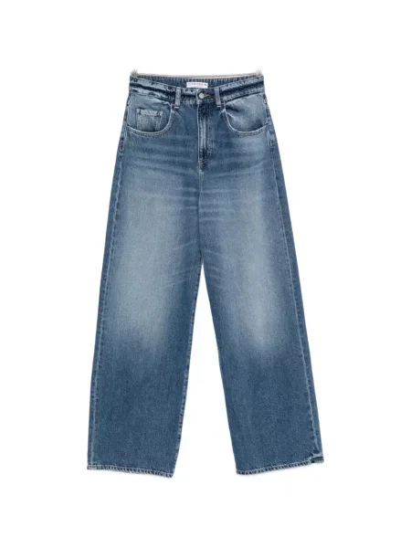 Blugi cu picior larg Icon Denim albastru
