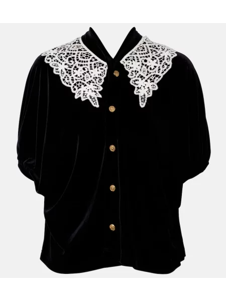 Top Junya Watanabe z dżerseju czarny