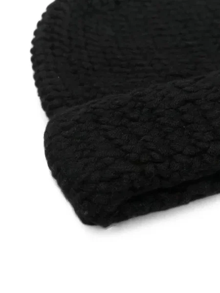 Căciulă Liska din cașmir chunky negru