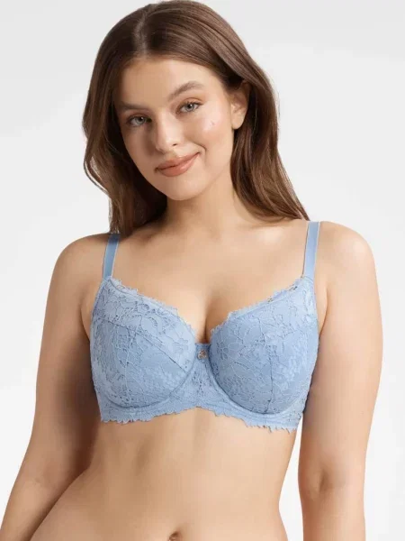 Бюстгальтер с мягкой чашкой блакитний