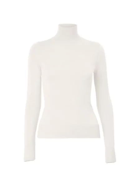 Pulover cu guler înalt heláncă Carolina Herrera alb