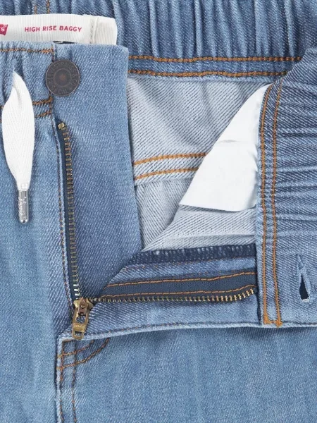 Levi's дънки за деца LUXE DENIM HIGH RISE BAGGY синьо