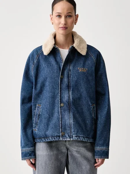Guess Jeans jachetă pentru femei din denim