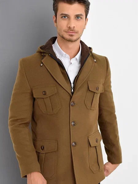 Palton Dewberry fără toc maro