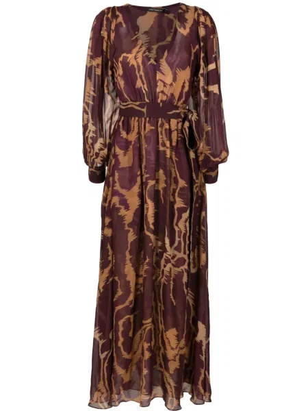 Svilena haljina Lenny Niemeyer s printom s apstraktnim uzorkom ljubičasta