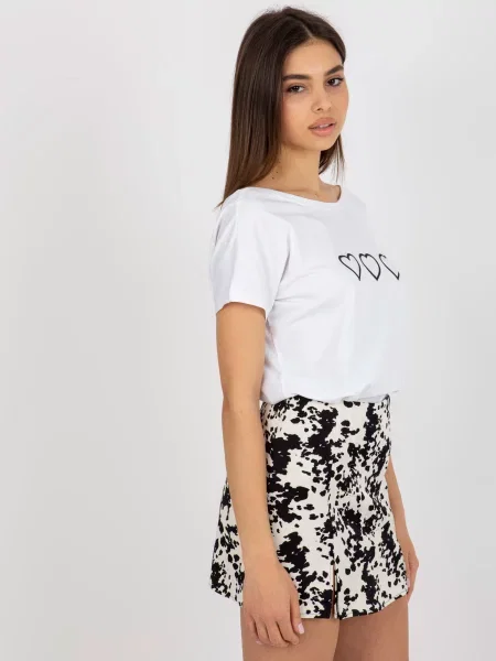 Tričko Fashionhunters biela