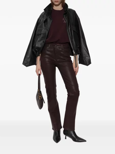 Geanta de piele Allsaints negru