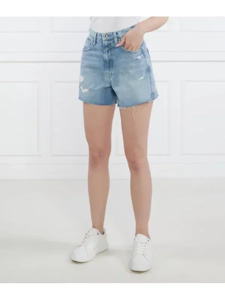 Denim ruha Pepe Jeans kék