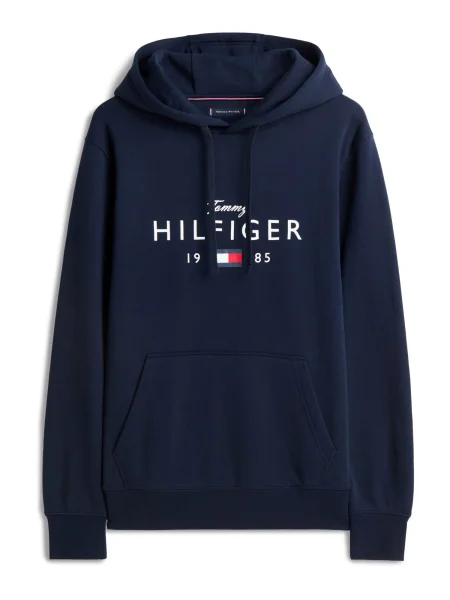 TOMMY HILFIGER Tréning póló BRAND LOVE tengerészkék / piros fehér