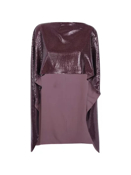 Geacă Alberta Ferretti cu paiete cu legături violet