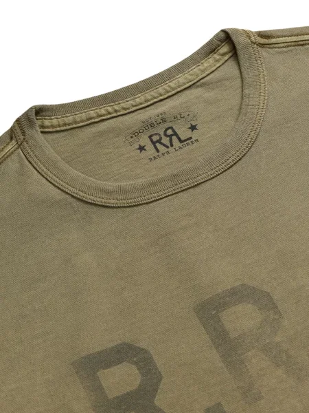 Raštuotas marškinėliai Ralph Lauren Rrl žalia
