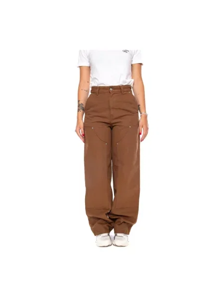 Spodnie Carhartt Wip brązowe