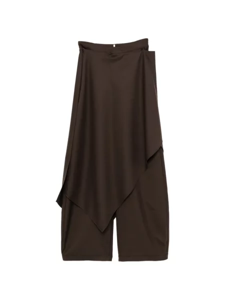 Pantaloni Yeareast drapate maro