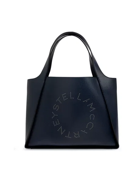 Shopperka Stella Mccartney z logo niebieska