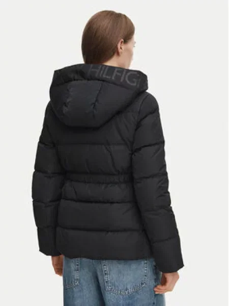 Tommy Hilfiger Pūkinė striukė juoda