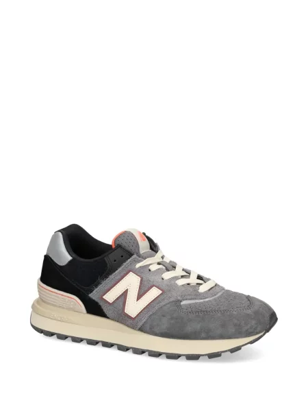 Nėriniuotos sportbačiai New Balance 574 su raišteliais pilka