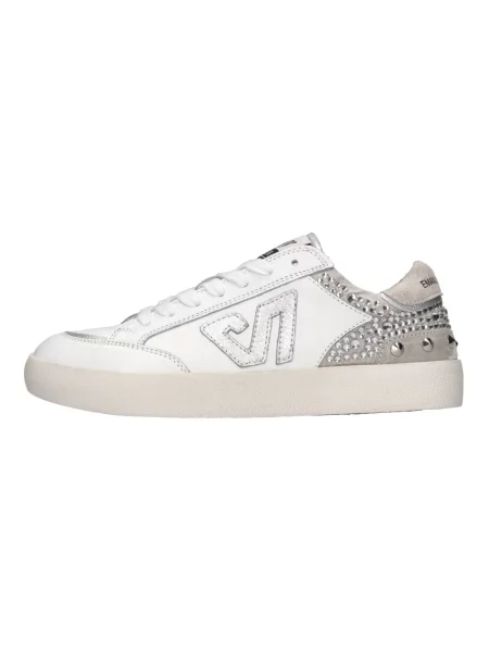 Sneakersy Emanuélle Vee skórzane białe
