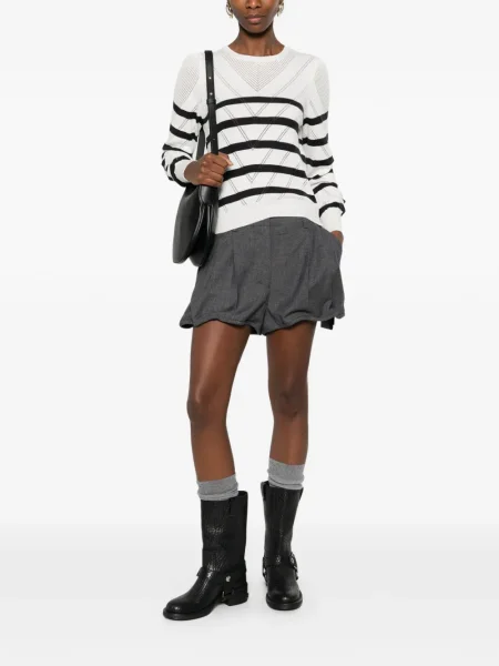 Pulover Twinset cu dungi alb