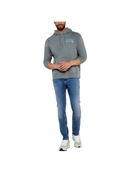 Geacă de blugi Calvin Klein Jeans gri