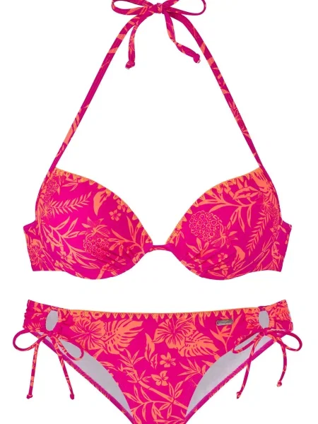 VENICE BEACH Costum de baie două piese / fucsia portocaliu