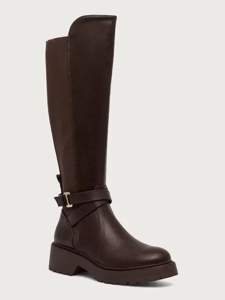 Steve Madden cizme cu platformă pentru femei Caller maro