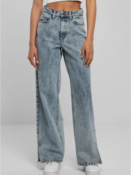 Szerokie jeansy Urban Classics szare