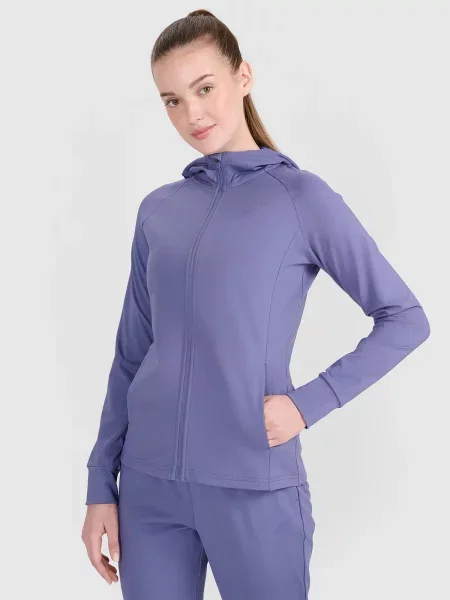 4F bluza dresowa sportowa treningowa z kapturem M niebieska