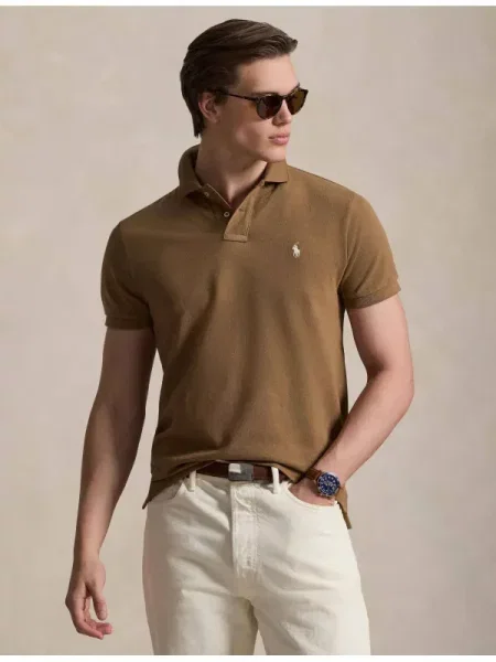 Tricou polo Polo Ralph Lauren maro
