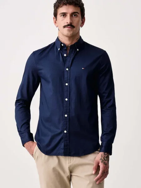 Cămașă Tommy Hilfiger albastru