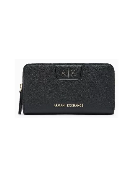 Peňaženka Armani Exchange z ekologickej kože čierna