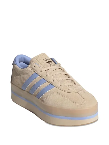 Hanorac cu glugă Adidas de costum maro