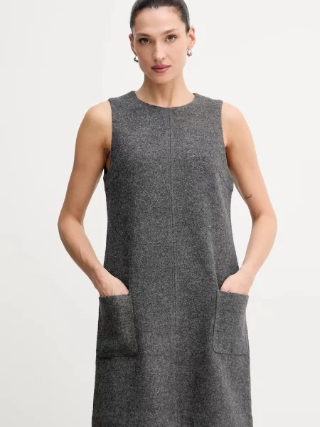 Рокля с вълна Marc O'Polo сиво
