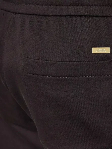Džersio šortai Armani Exchange su autografu juoda