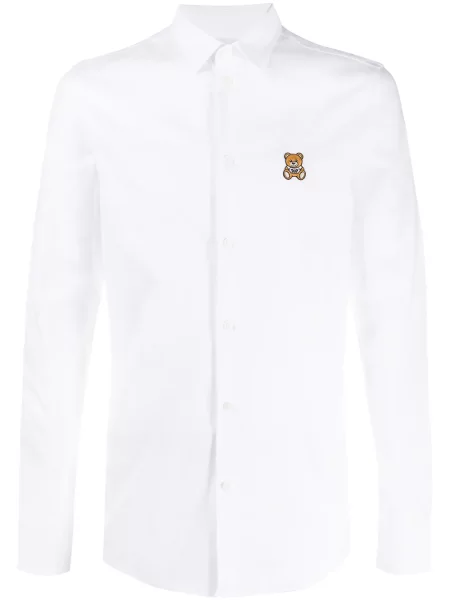 Ursuleț de pluș cămașă Moschino alb