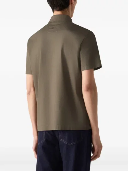 Tricou polo Zegna maro