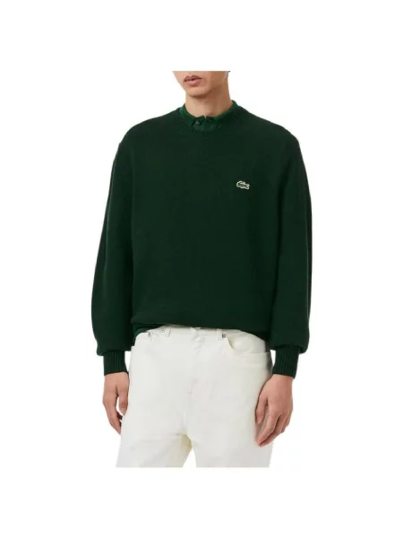 Pulover Lacoste de lână verde