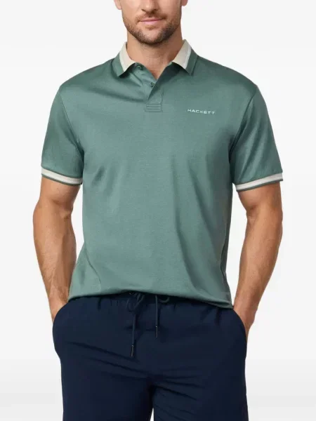 Tricou polo Hackett London verde