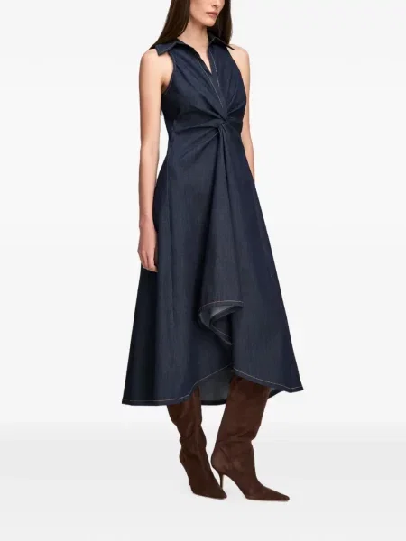 Rochie din denim Cinq A Sept albastru