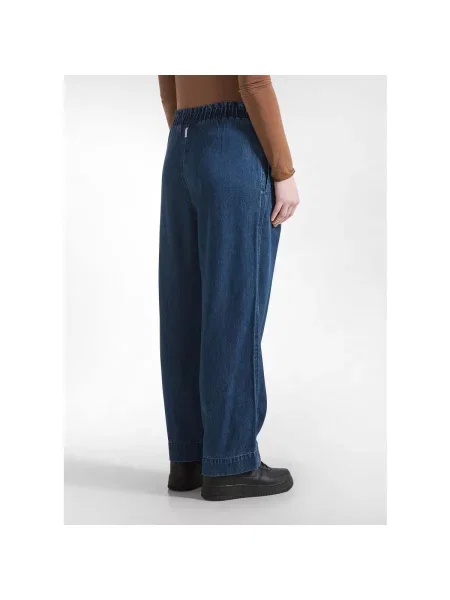 Pantaloni Deha din lyocell albastru