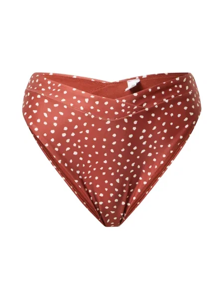 Hunkemöller Slip costum de baie Ari maro caramel alb