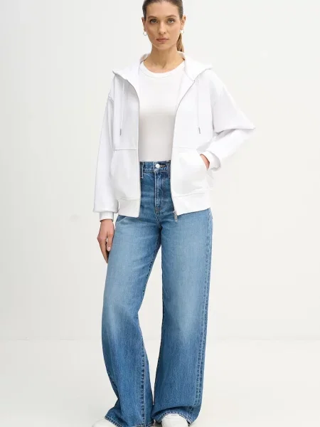 Calvin Klein Jeans bluză alb