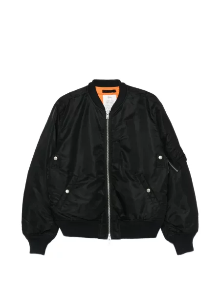 Geacă bomber Stüssy cu broderie negru