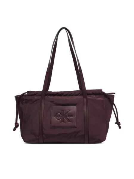 Kabelka Calvin Klein Bordová