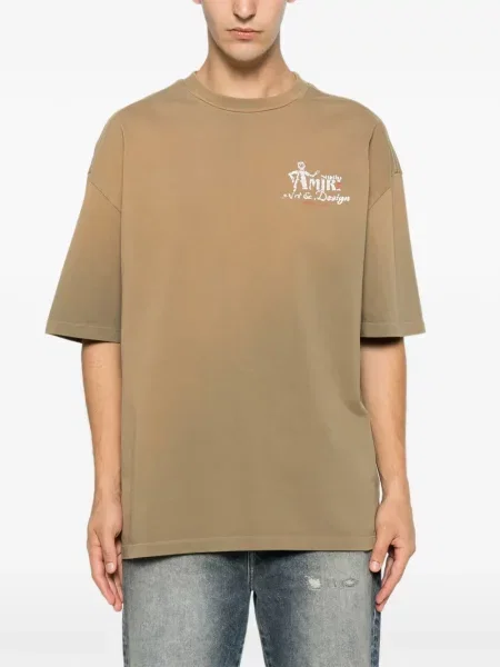 Tricou Amiri cu imagine maro