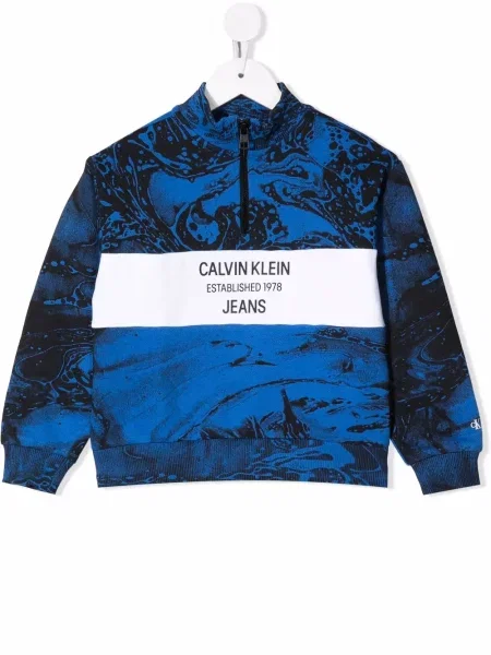 Bluza rozpinana dziecięca Calvin Klein niebieska