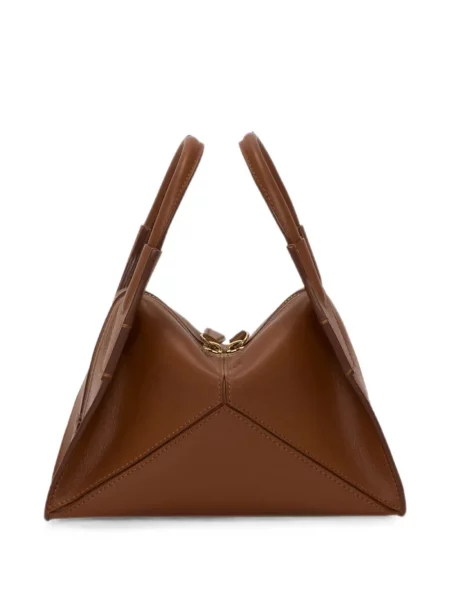 Τσάντα shopper Victoria Beckham καφέ
