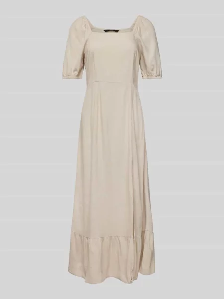 Sukienka midi z prostokątnym dekoltem model ‘MYMILO’ Vero Moda