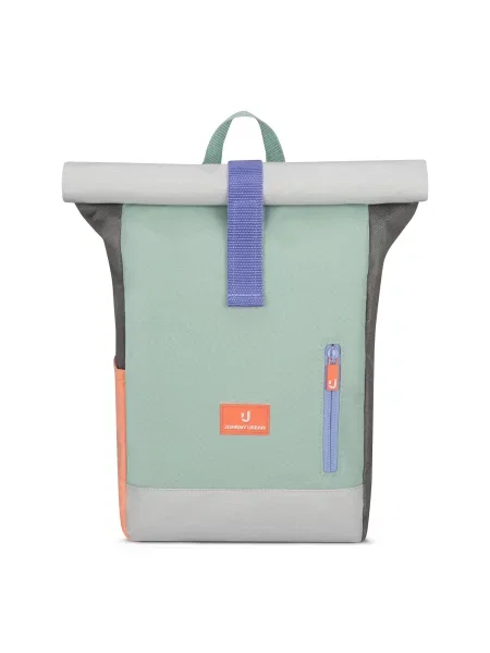 Johnny Urban Rucsac Aaron albastru / verde mentă / portocaliu alb
